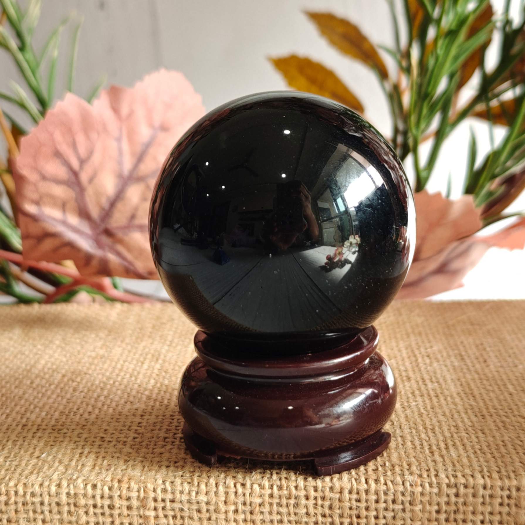 Black Obsidian Sphere