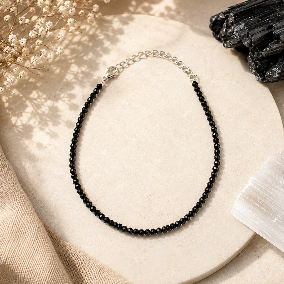 Black Tourmaline Anklet