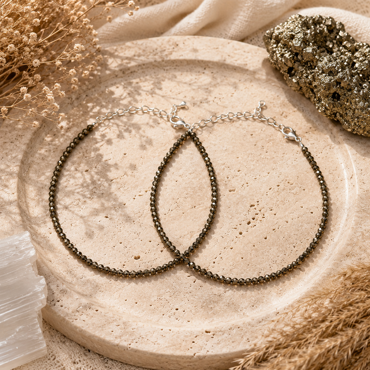 Pyrite Anklet