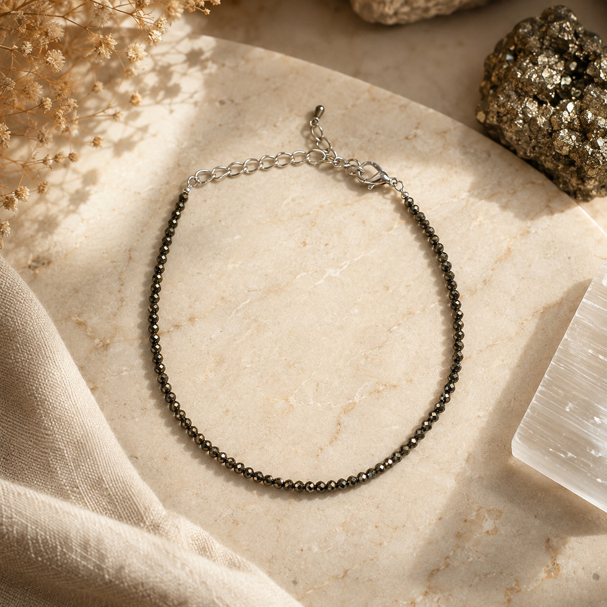 Pyrite Anklet